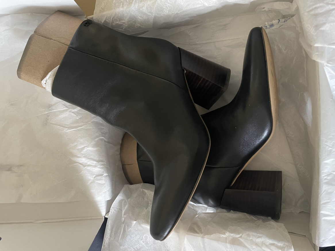Calvin Klein Genuine Leather Women's Audrina Boots Black Size 8 - photo 2