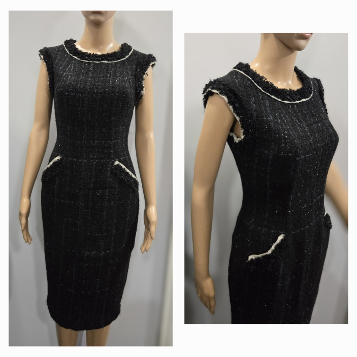 Pink Tartan Tweed Dress + Free Designer 6397 Blazer - photo 4
