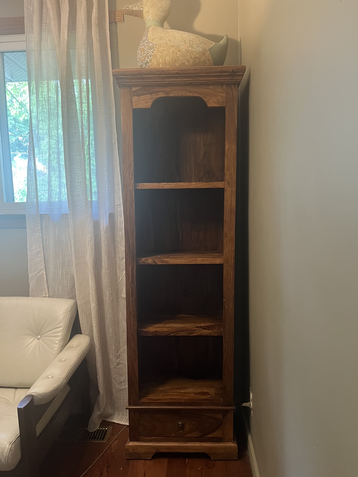 Acacia wood / teak SOLID bookcase thumbnail