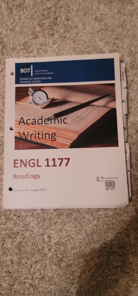 BCIT English book OBO