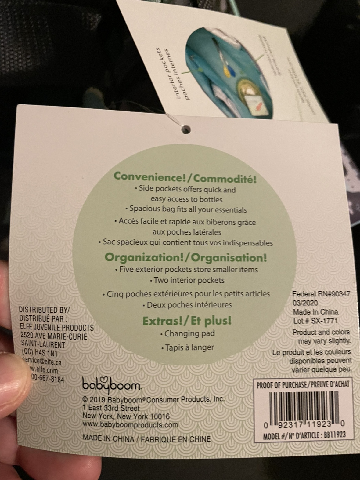 Brand new diaper bag