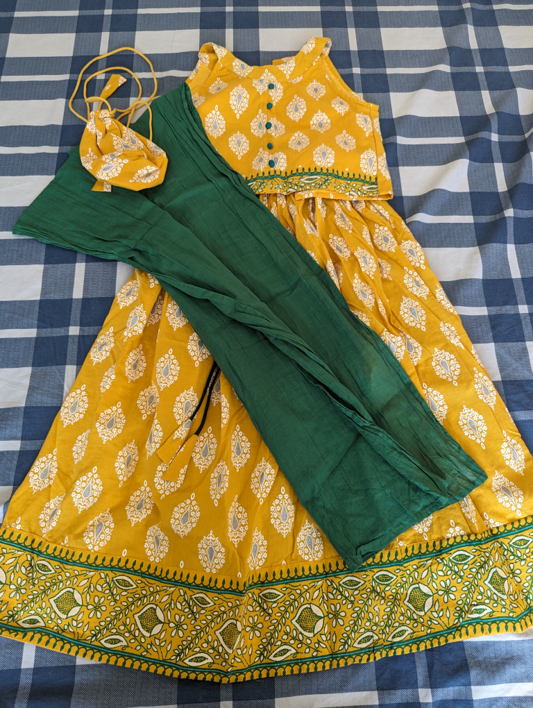 Traditional dress for girls 6-8 years