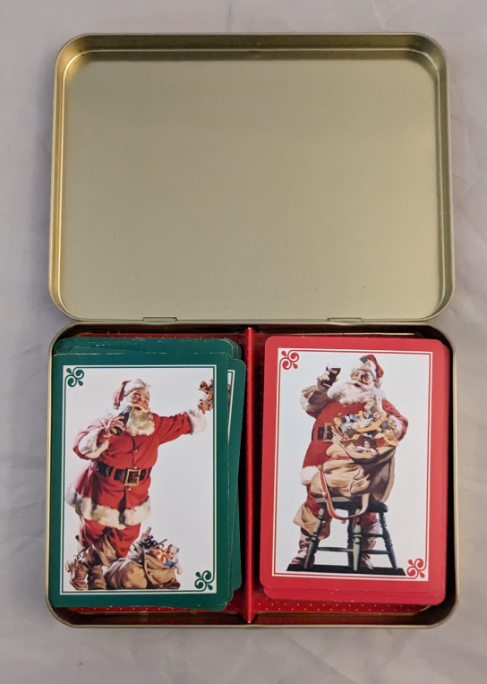Coca Cola Nostalgia Christmas/Santa Playing Cards image indicator(2)
