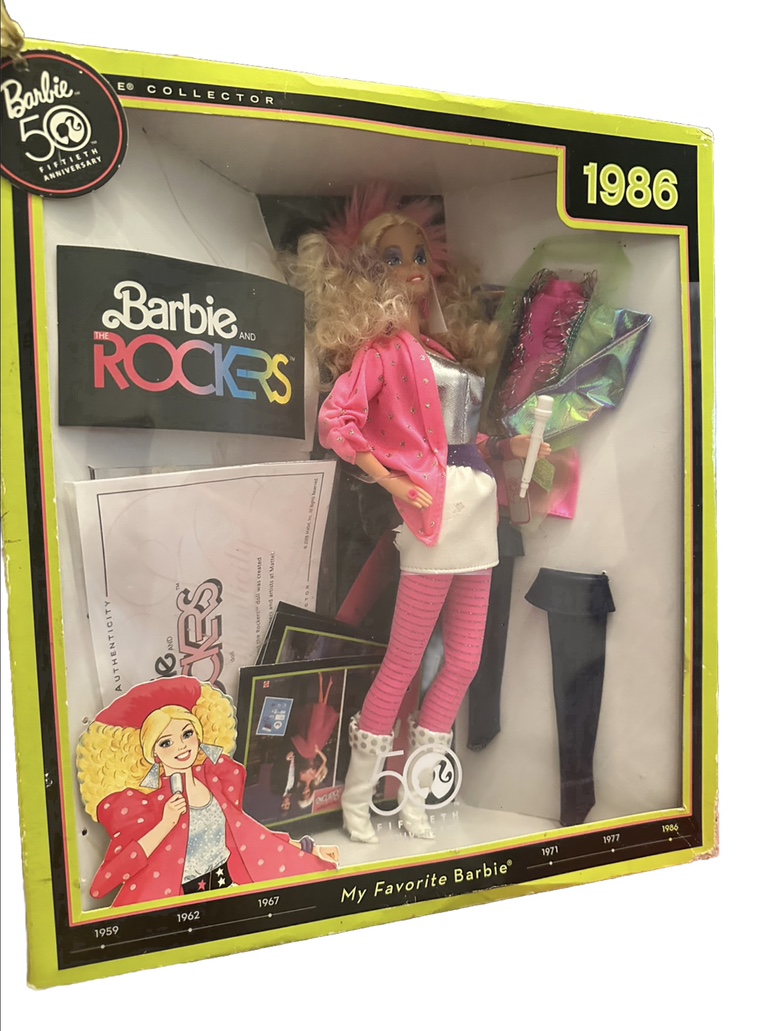 1986 Barbie and Rockers Barbie Doll - 50th Anniversary