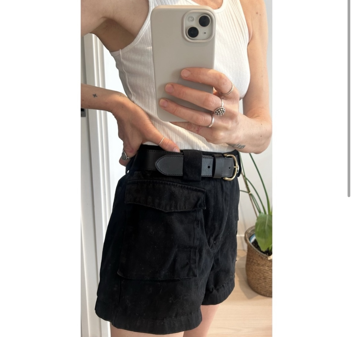 TNA Safari Military Combat Utility Black Shorts Pockets - photo 2