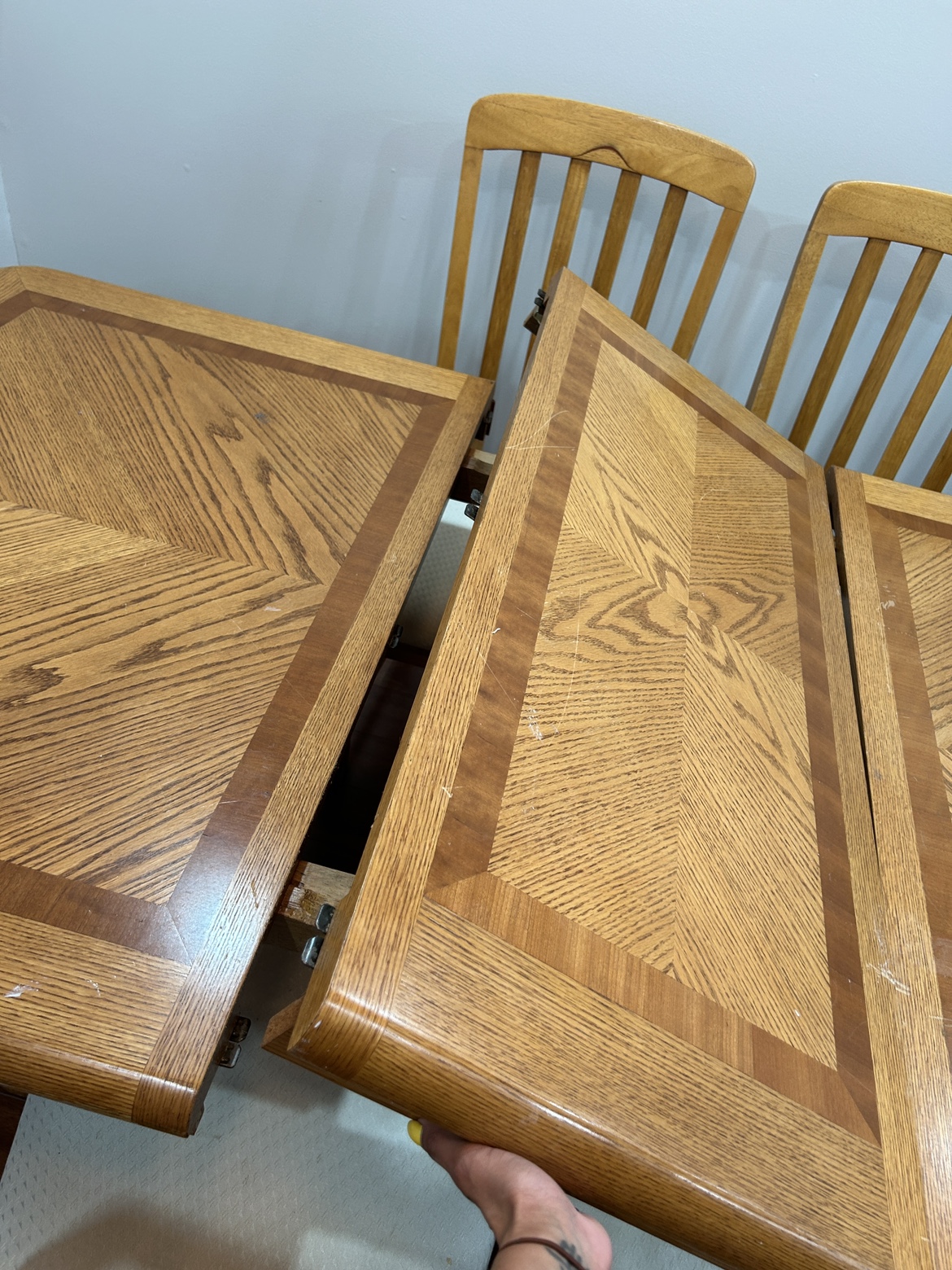 Wooden Dining Table Set - Oak (6 seat) Moving Sale - photo 4
