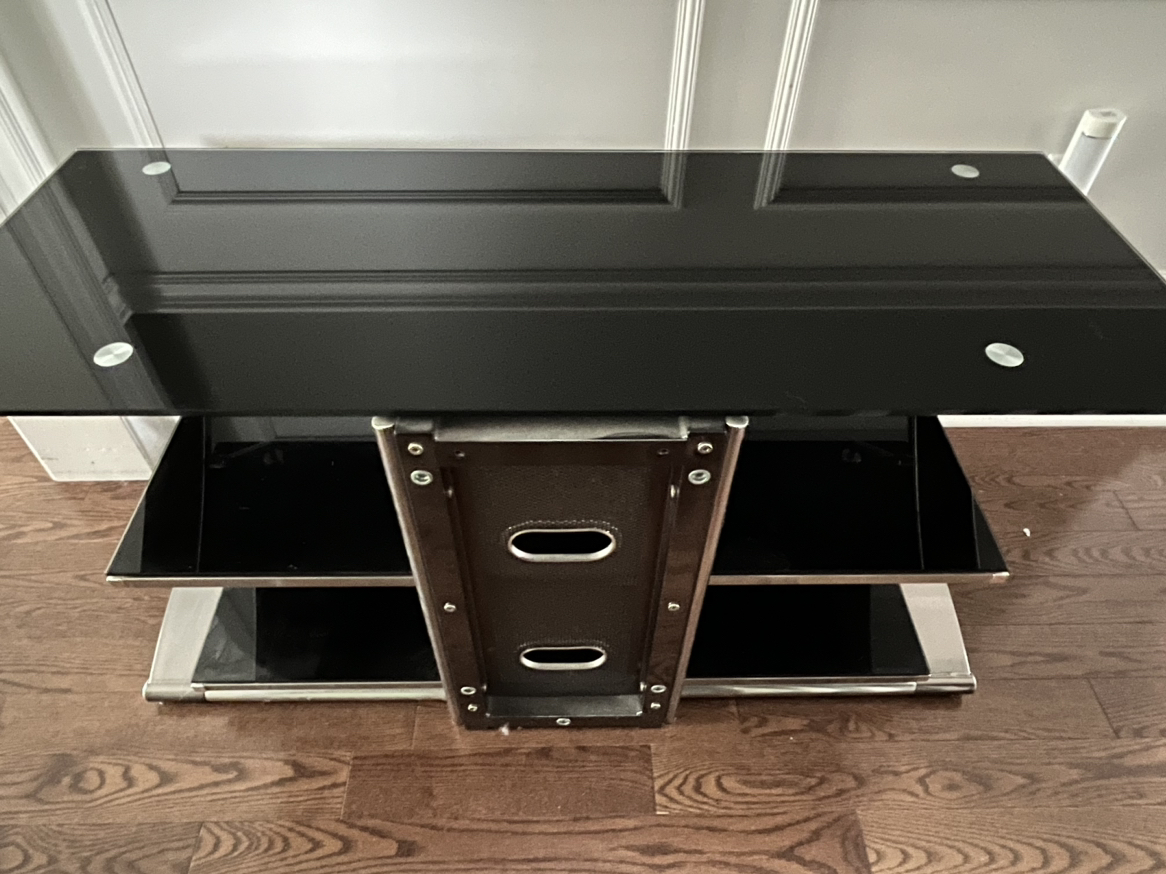 Tempered Glass TV Stand - photo 3
