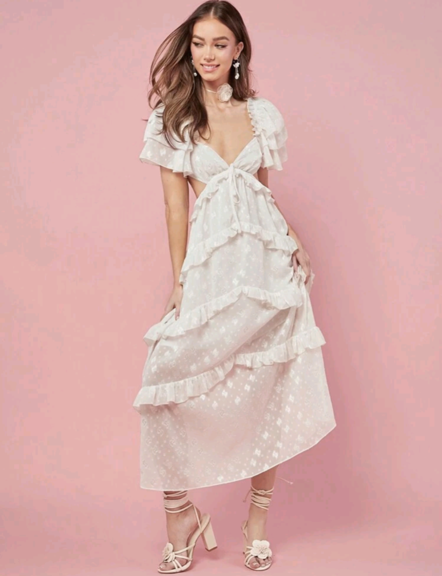 Brand new summer white maxi dress
