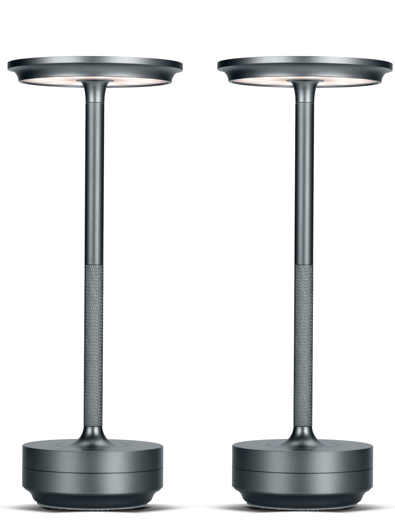 2 LED Table Lamp 3Level Dimming Cordless Rechargeable image indicator(4)