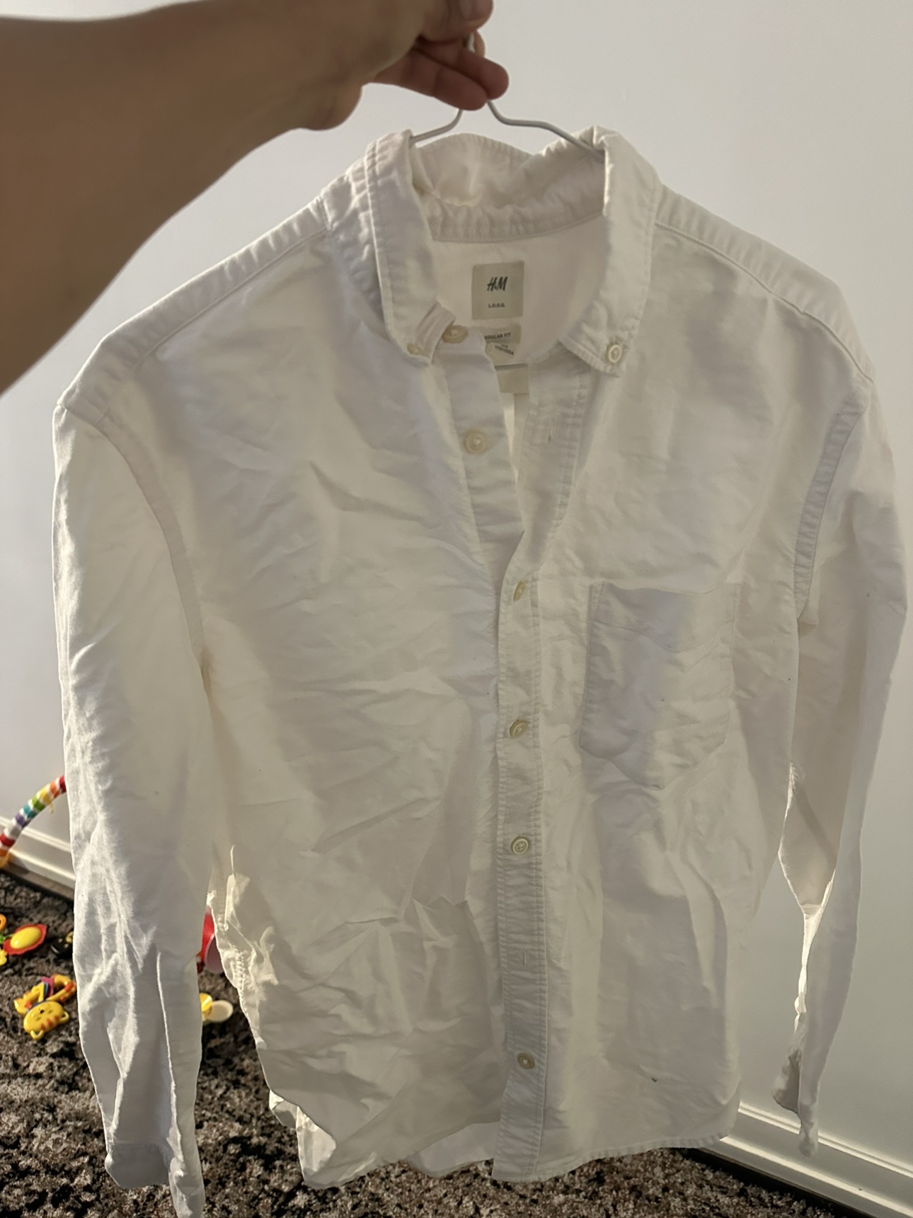 White shirt MALE size L