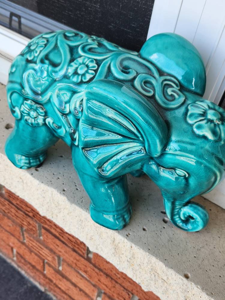 ceramic elephant #freecycle