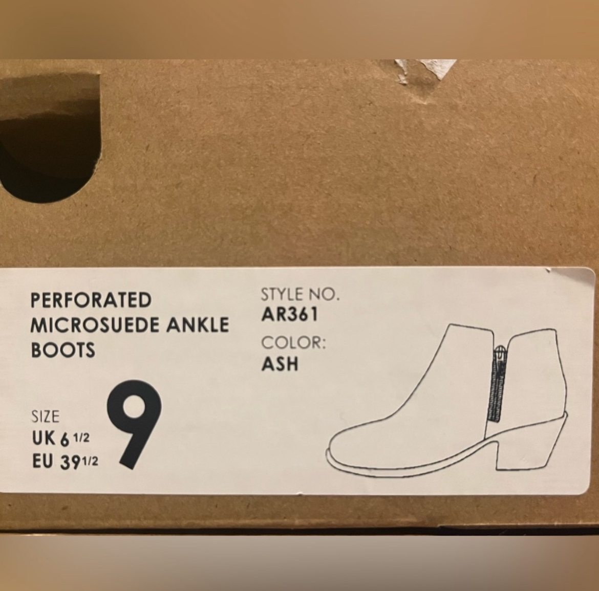 J. Crew Taupe Microsuede Ankle Boots BRAND NEW Women's US 9 image indicator(3)