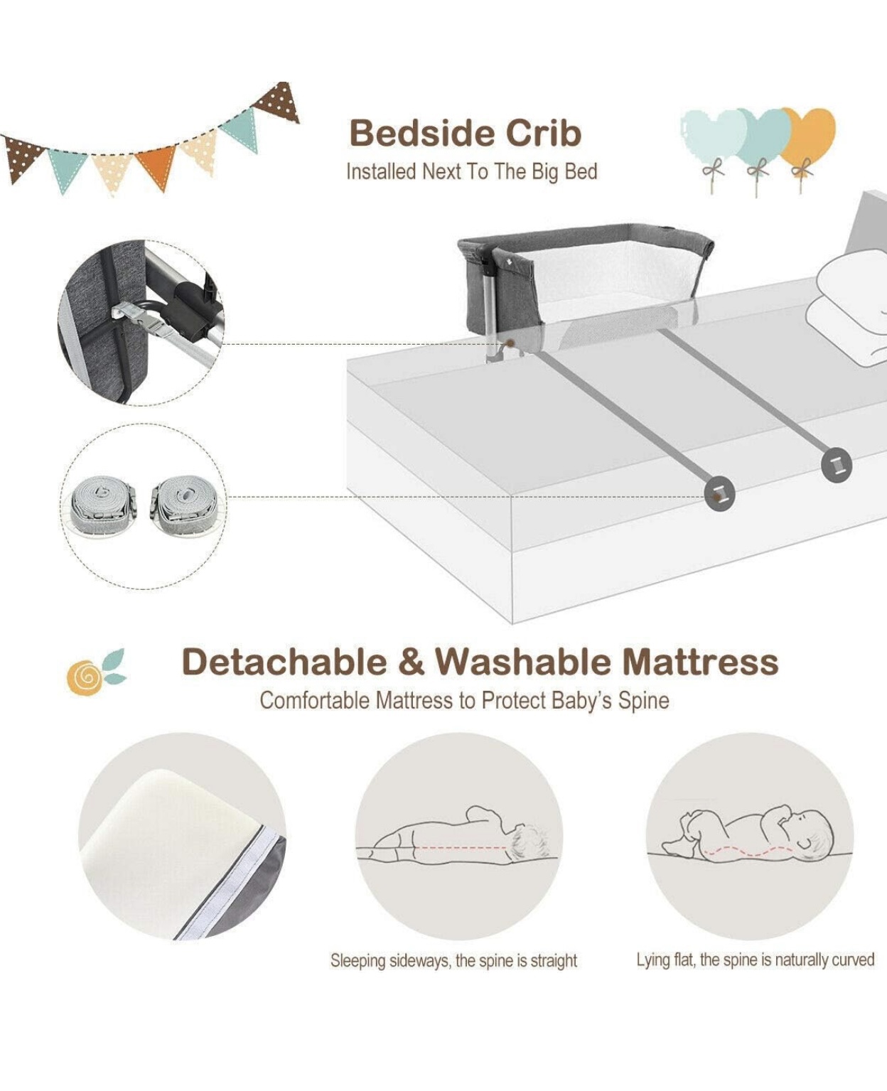 Bedside  Crib - photo 3
