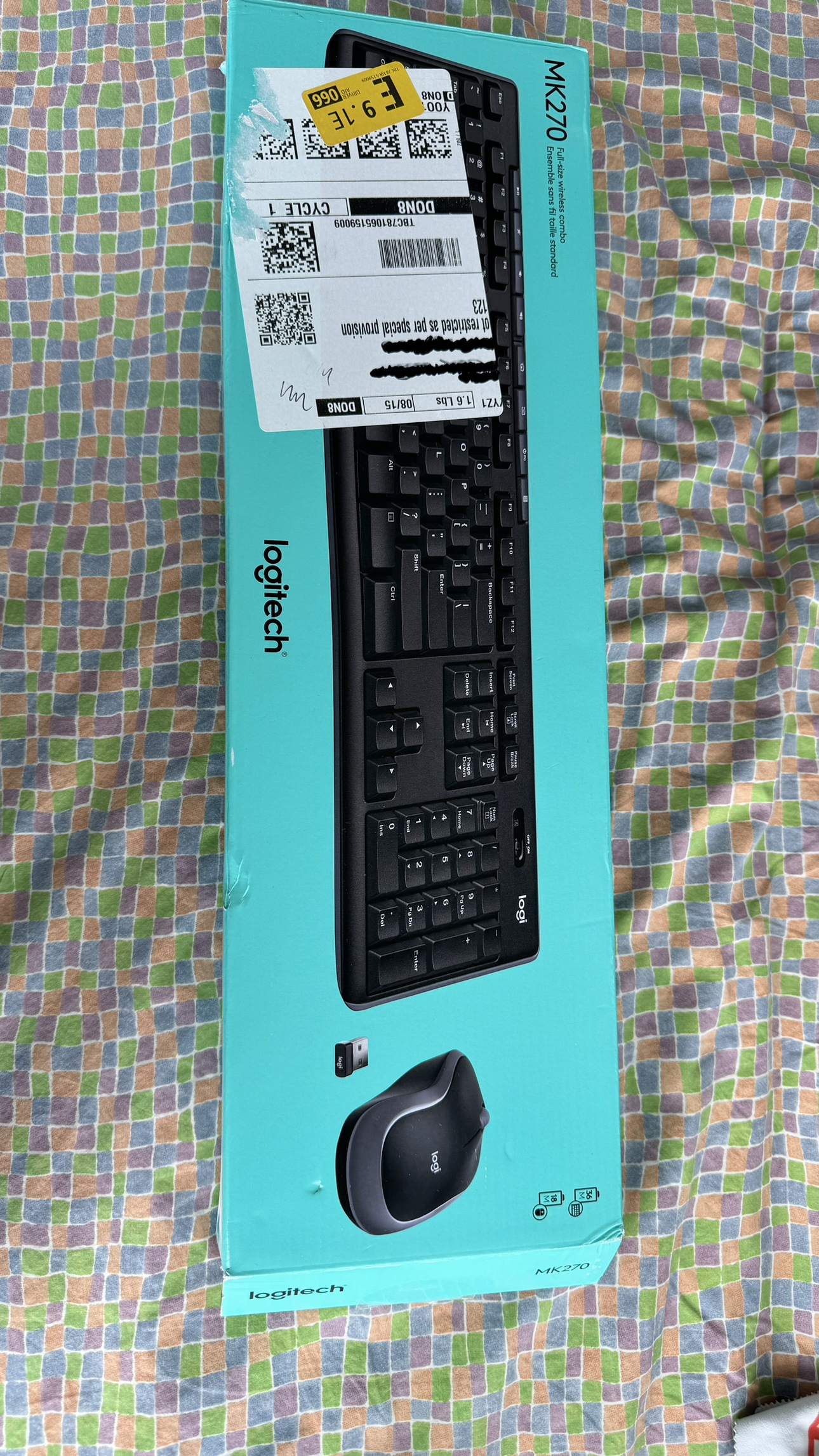 Logitech wireless mouse and keyboard set