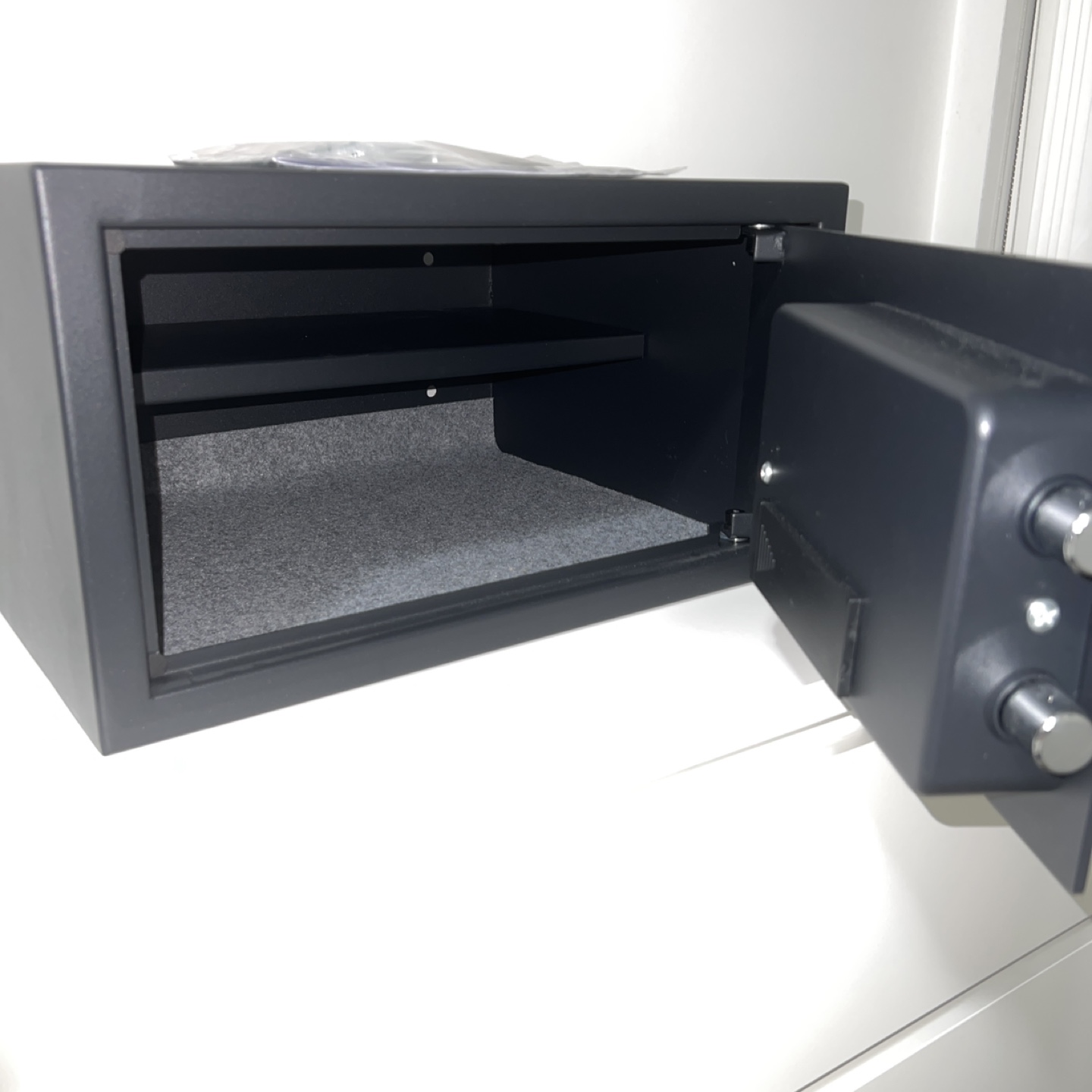 Steel Money Box, Safe, 1.0 Cubic Feet, RPNB - photo 2