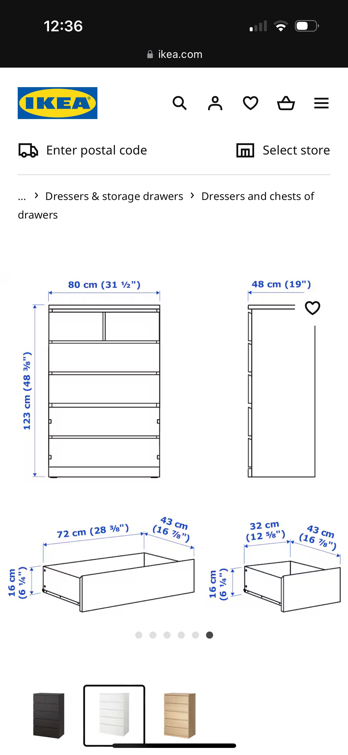 White IKEA dresser - photo 2