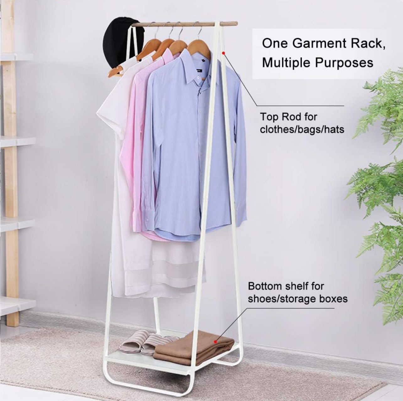 A shape Garment rack