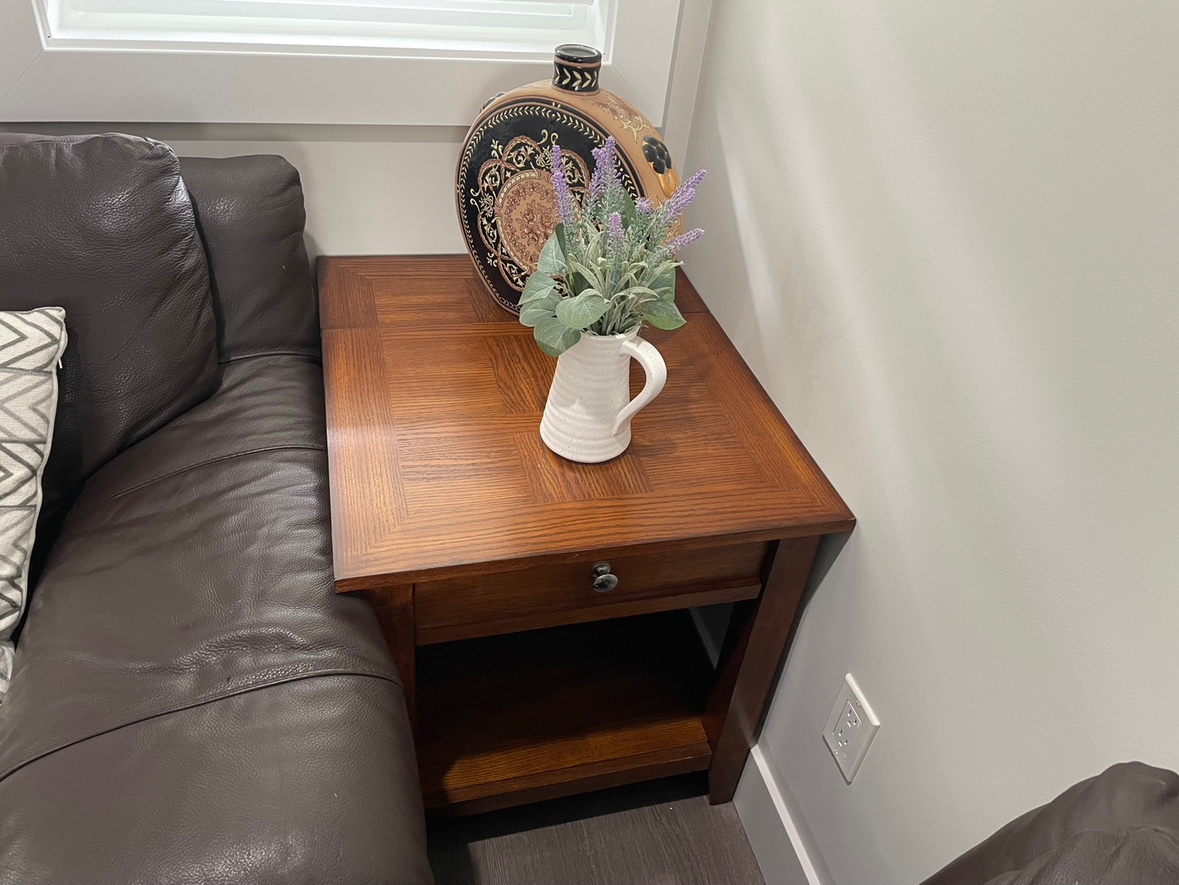 Set of Leather Sofa and Coffee Tables - photo 4