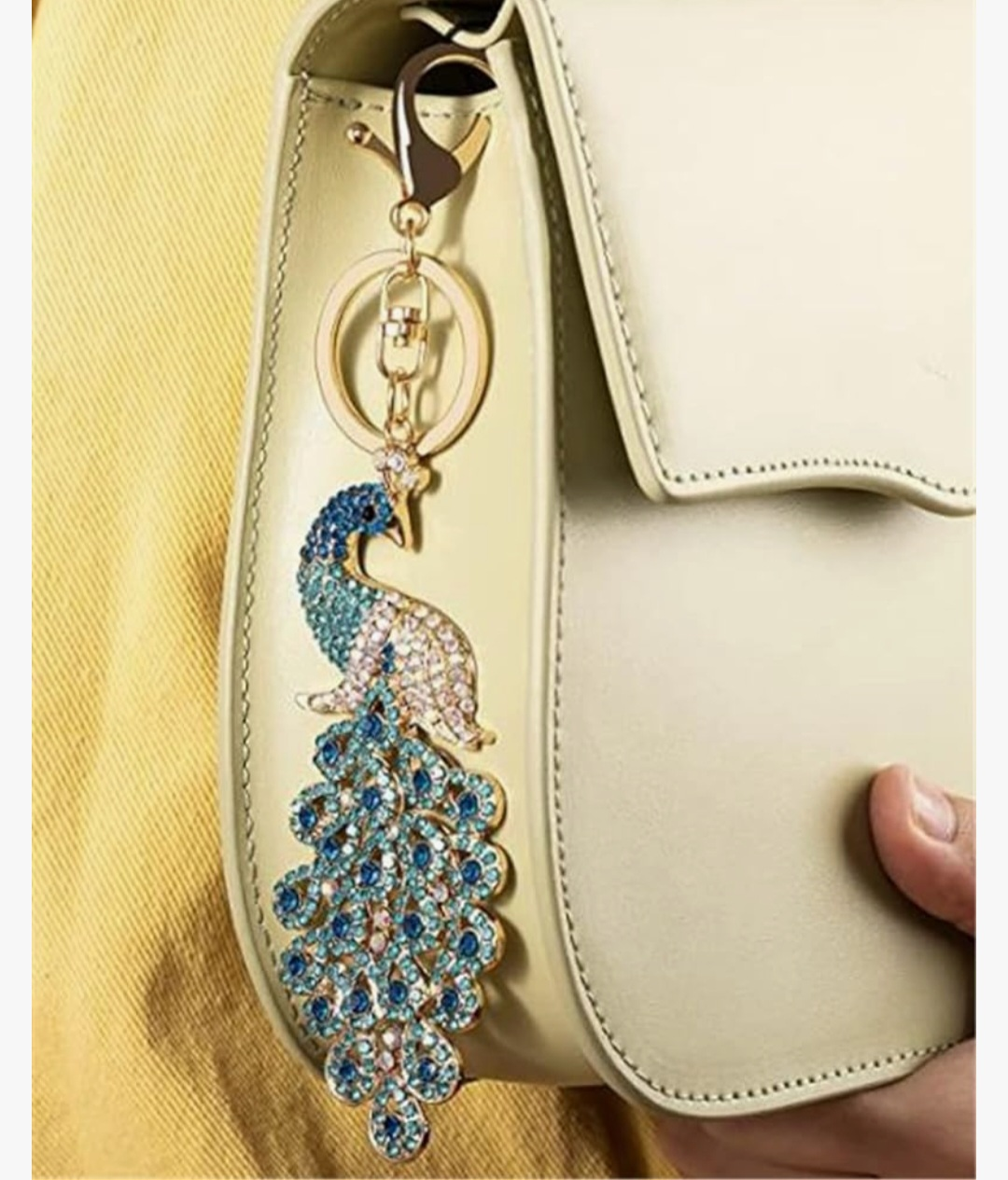 Rhinestone Peacock Crystal Aurora Borealis Flat Back image indicator(10)