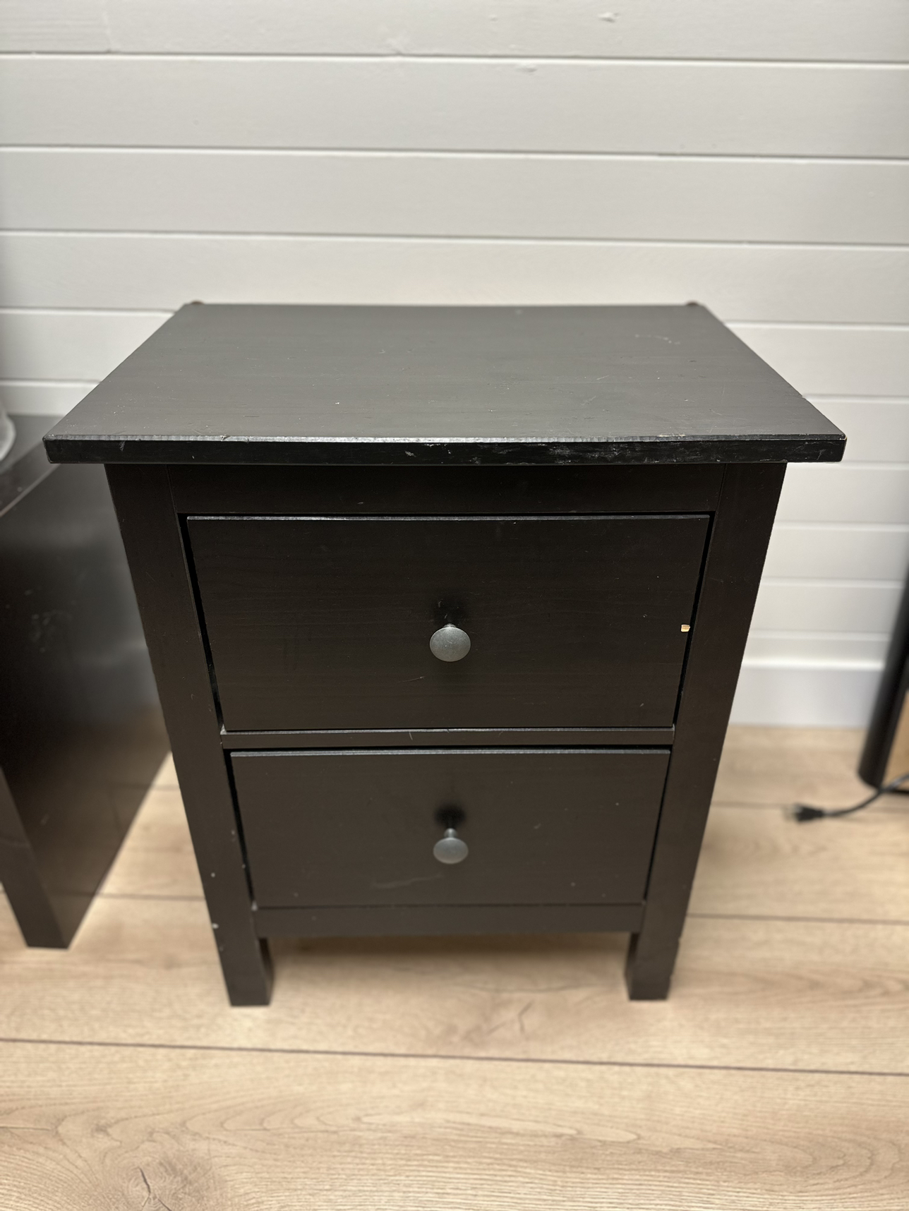 IKEA BLACK HEMNES 2 drawer chest