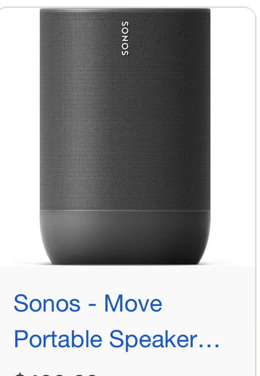 SONOS MOVE wireless wifi speaker/bluetooth thumbnail