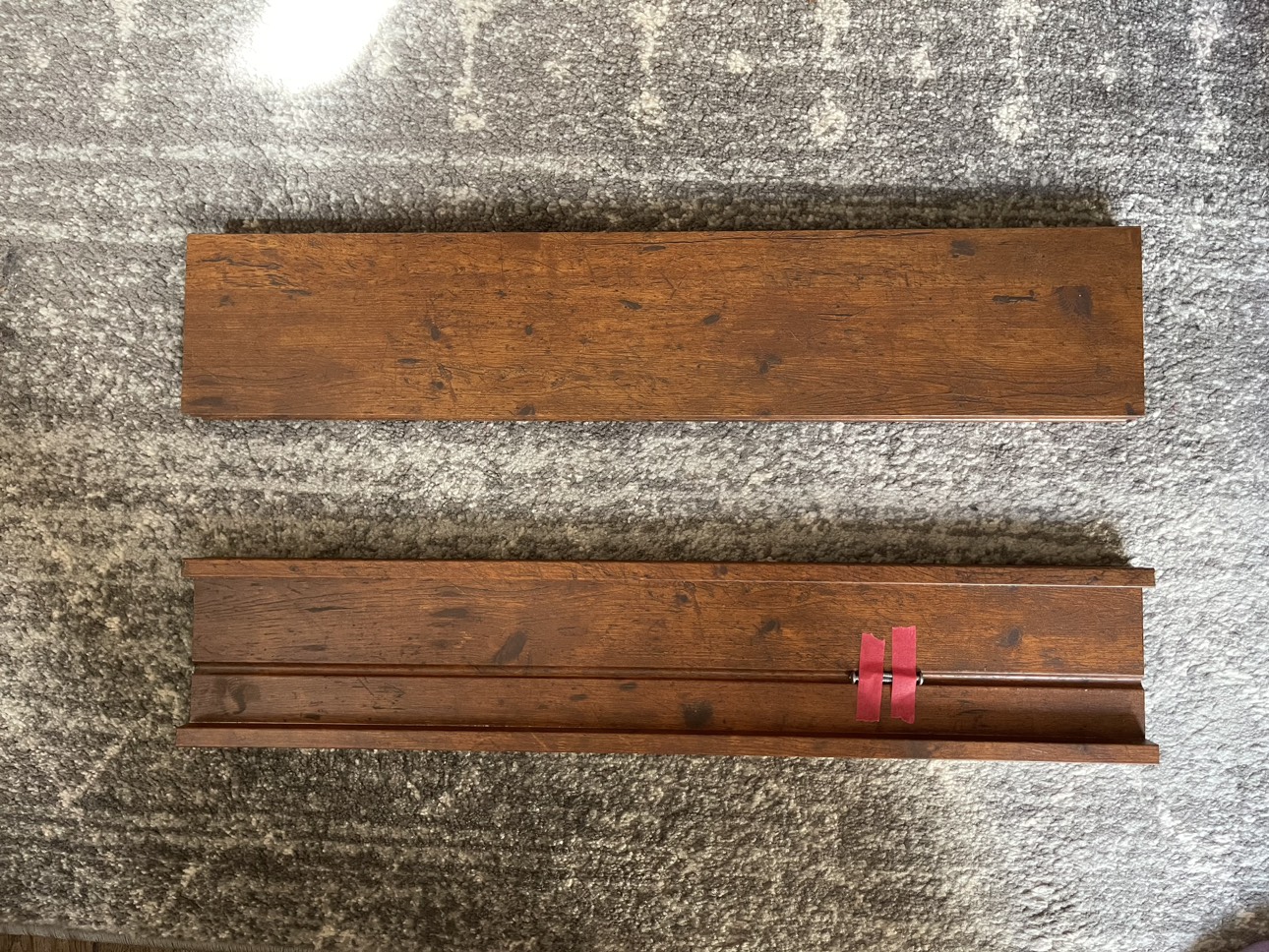 Wood floating shelves (2 shelves) - photo 2