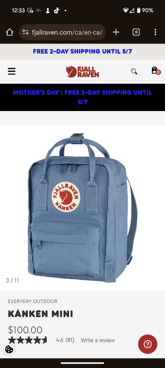 FJALLRAVEN KANKEN - BLUE