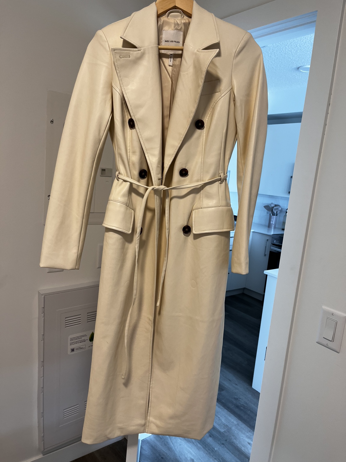 Lather trench coat - photo 3