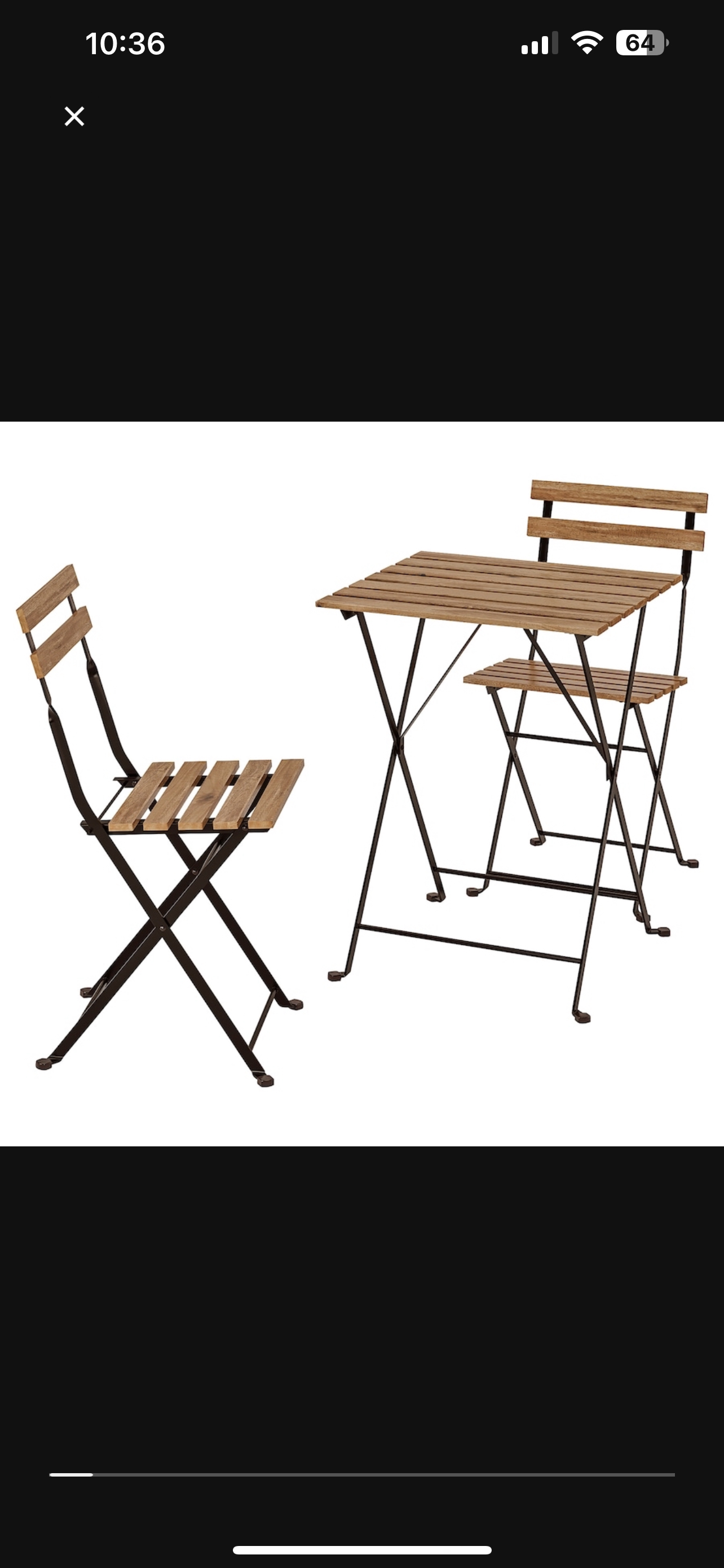 Outside table + 3 chairs (PICK UP ONLY) image indicator(2)