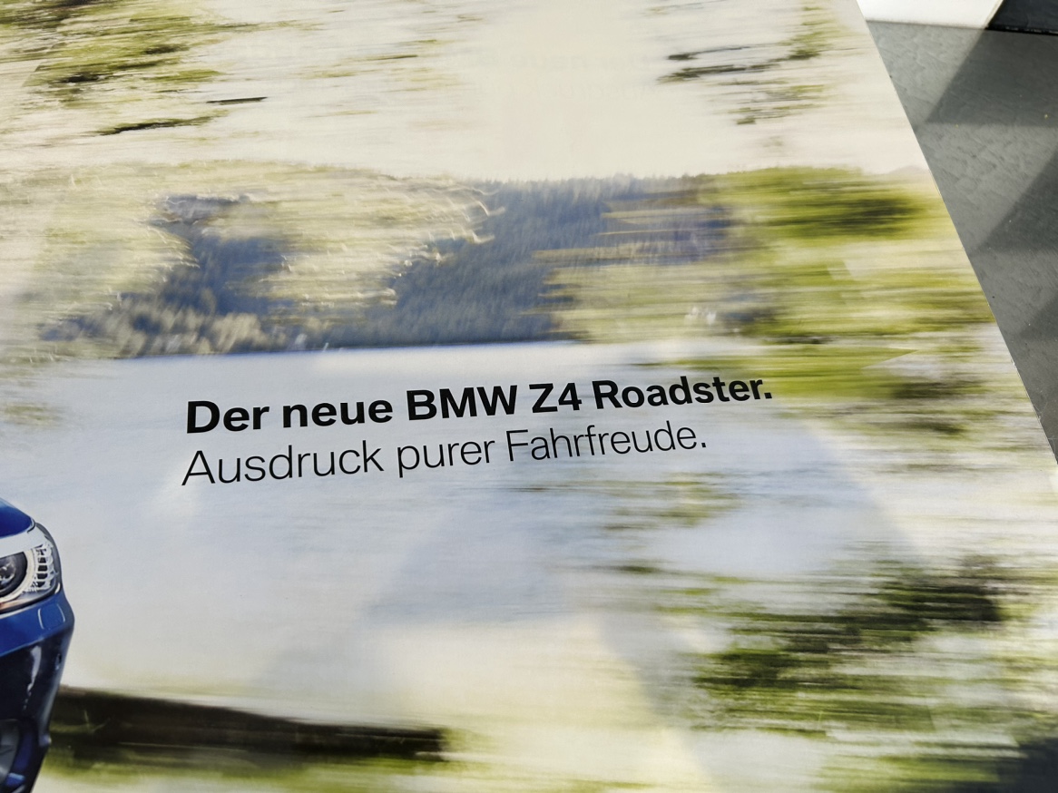 BMW Z4 Roadster Poster from Germany - photo 2