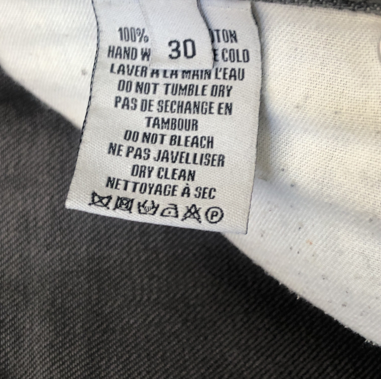 Men's Sz30 (Orig $197) UNITED Japanese Grey Raw Selvedge Denim image indicator(6)