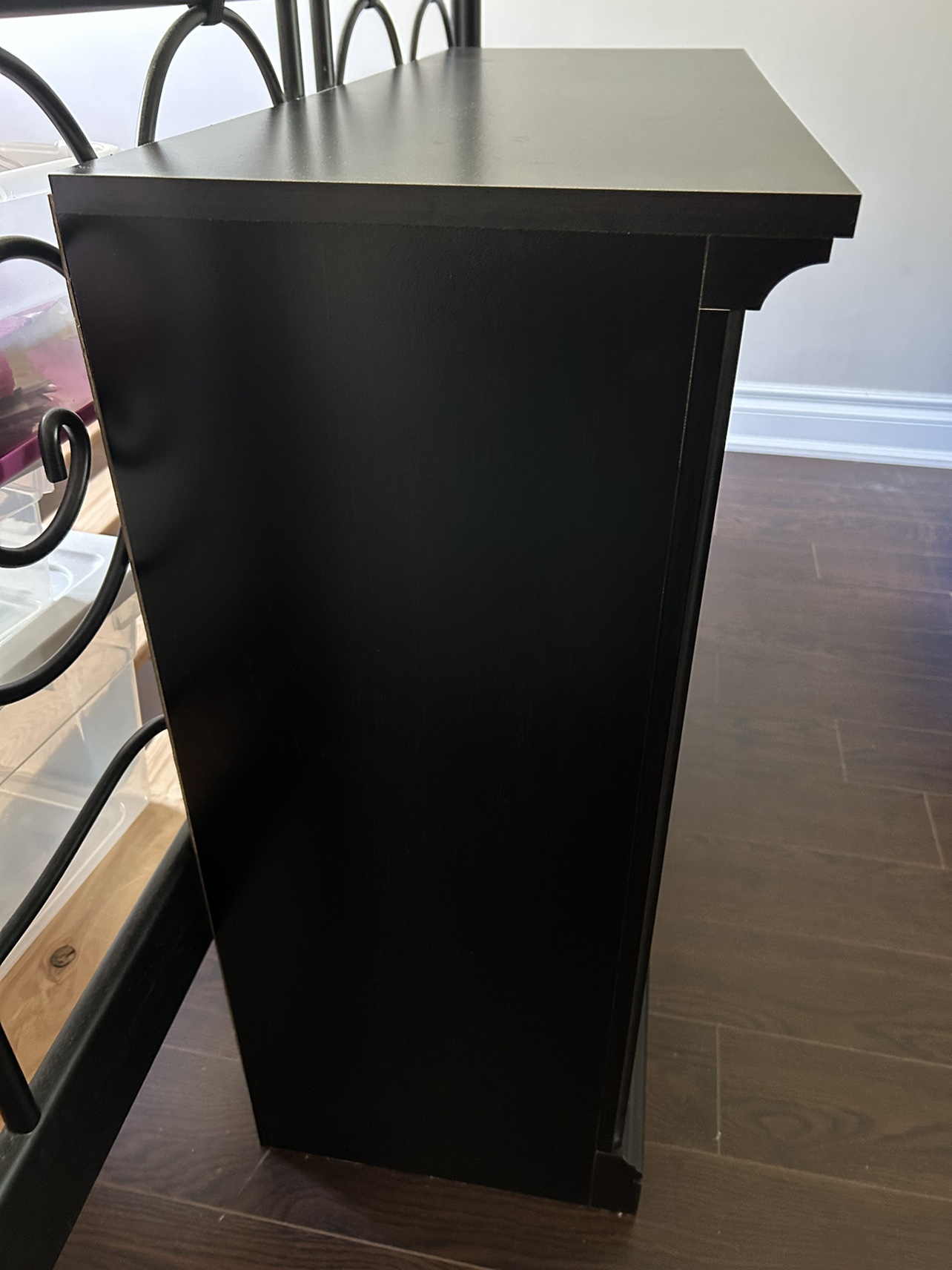 Dark brown low shelf - photo 3