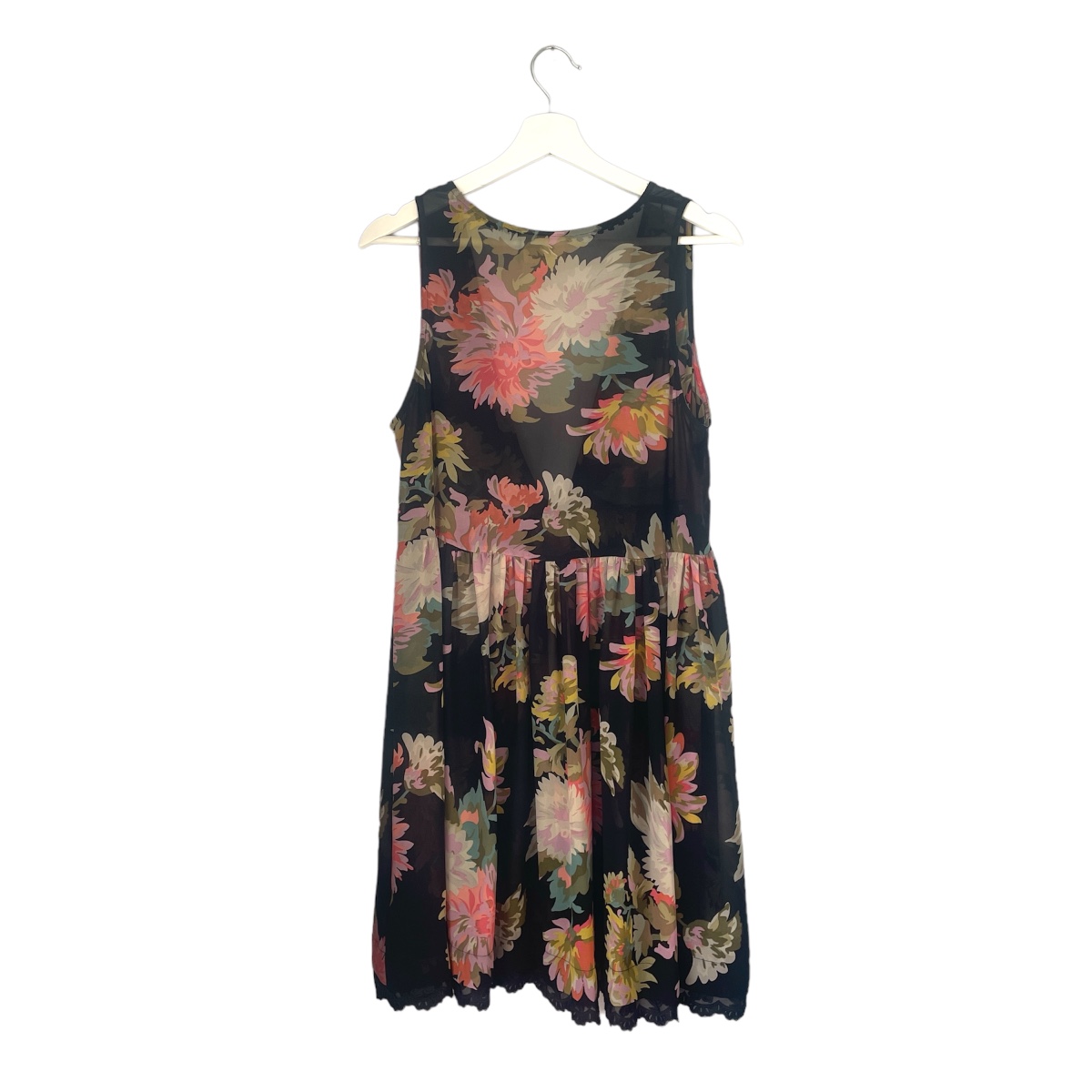 Anthropologie Maeve Black Floral Violetta Dress Size Medium image indicator(5)