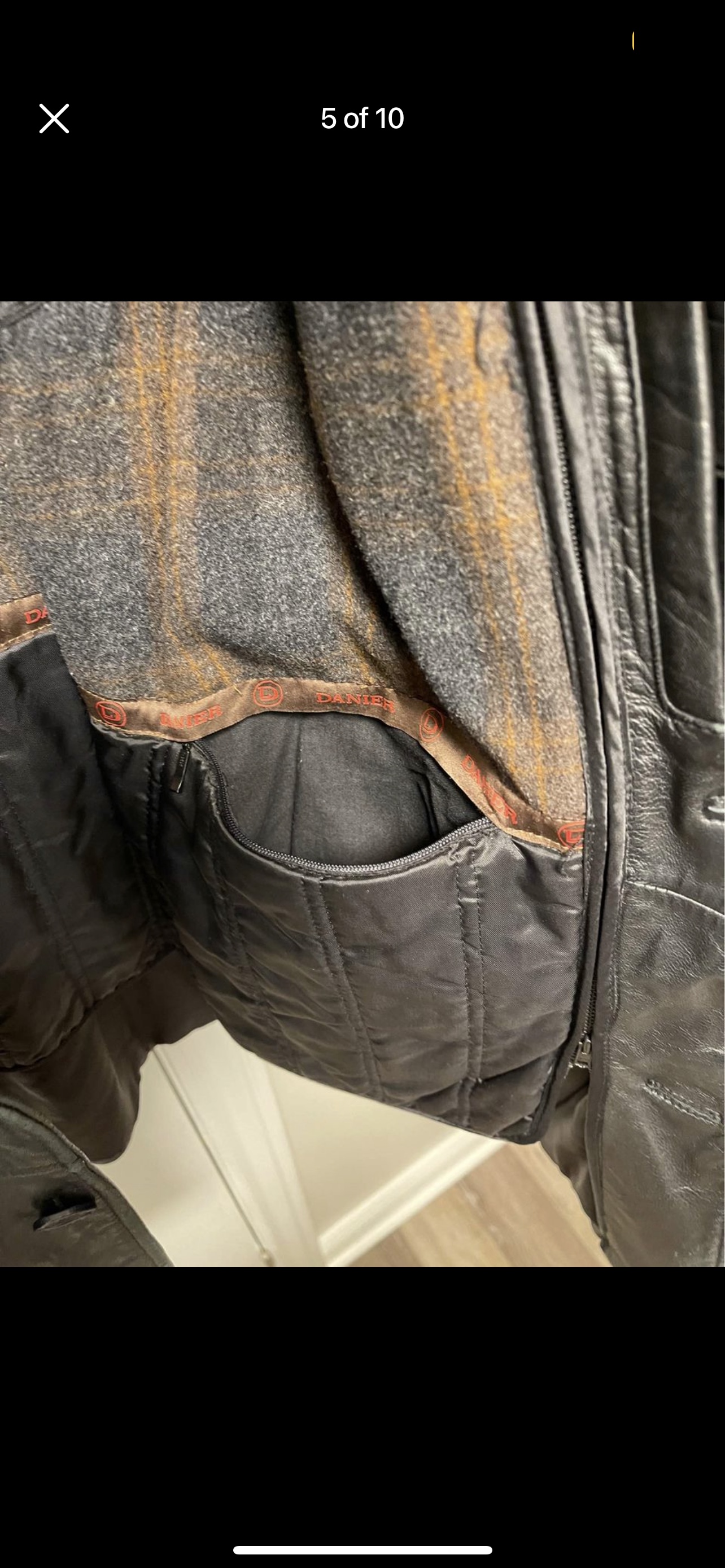 MENS DANIER SUPER SOFT LAMB SKIN BLACK LEATHER JACKET - photo 5