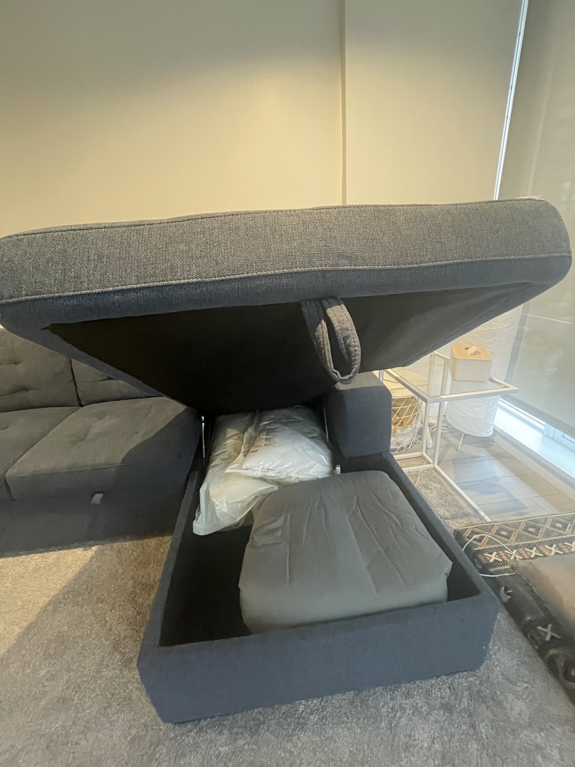 Blue Sofa Bed - photo 3