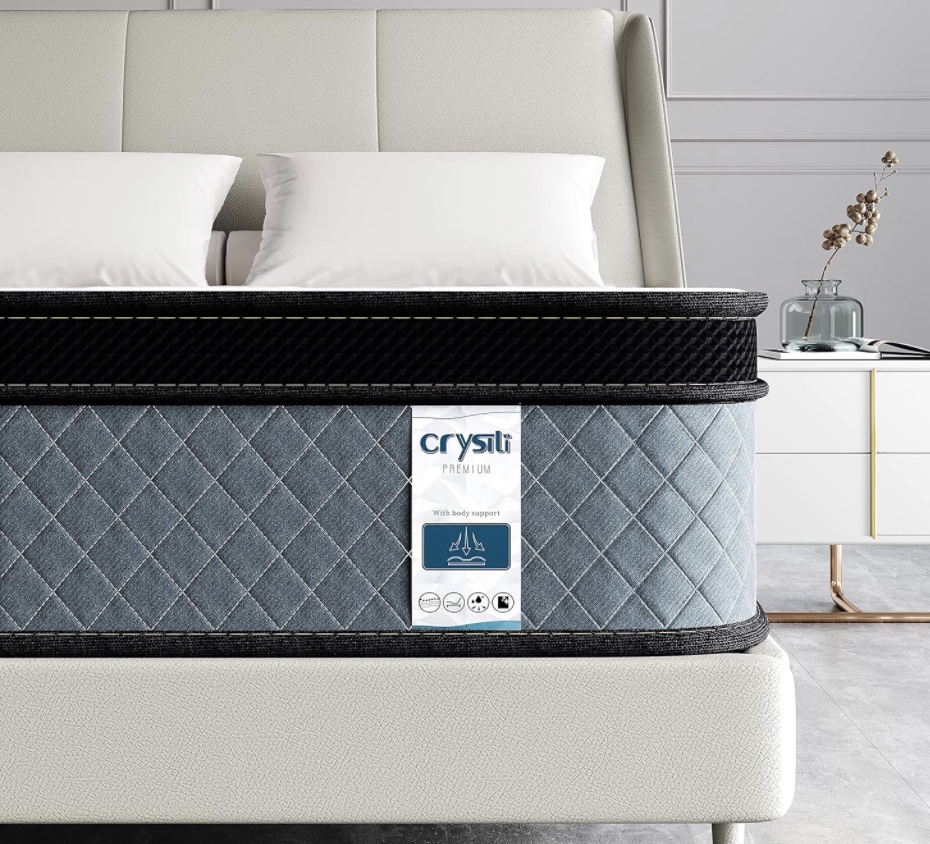 Crystli King size 12 inch mattress/ memory foam/ hybrid