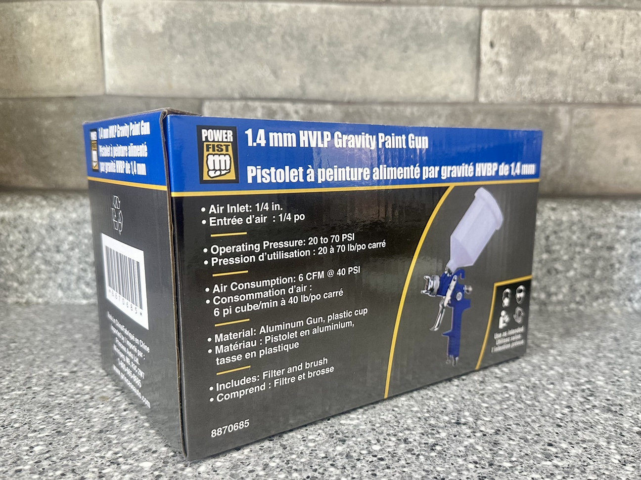 1.4 mm HVLP Gravity Paint Gun - photo 2