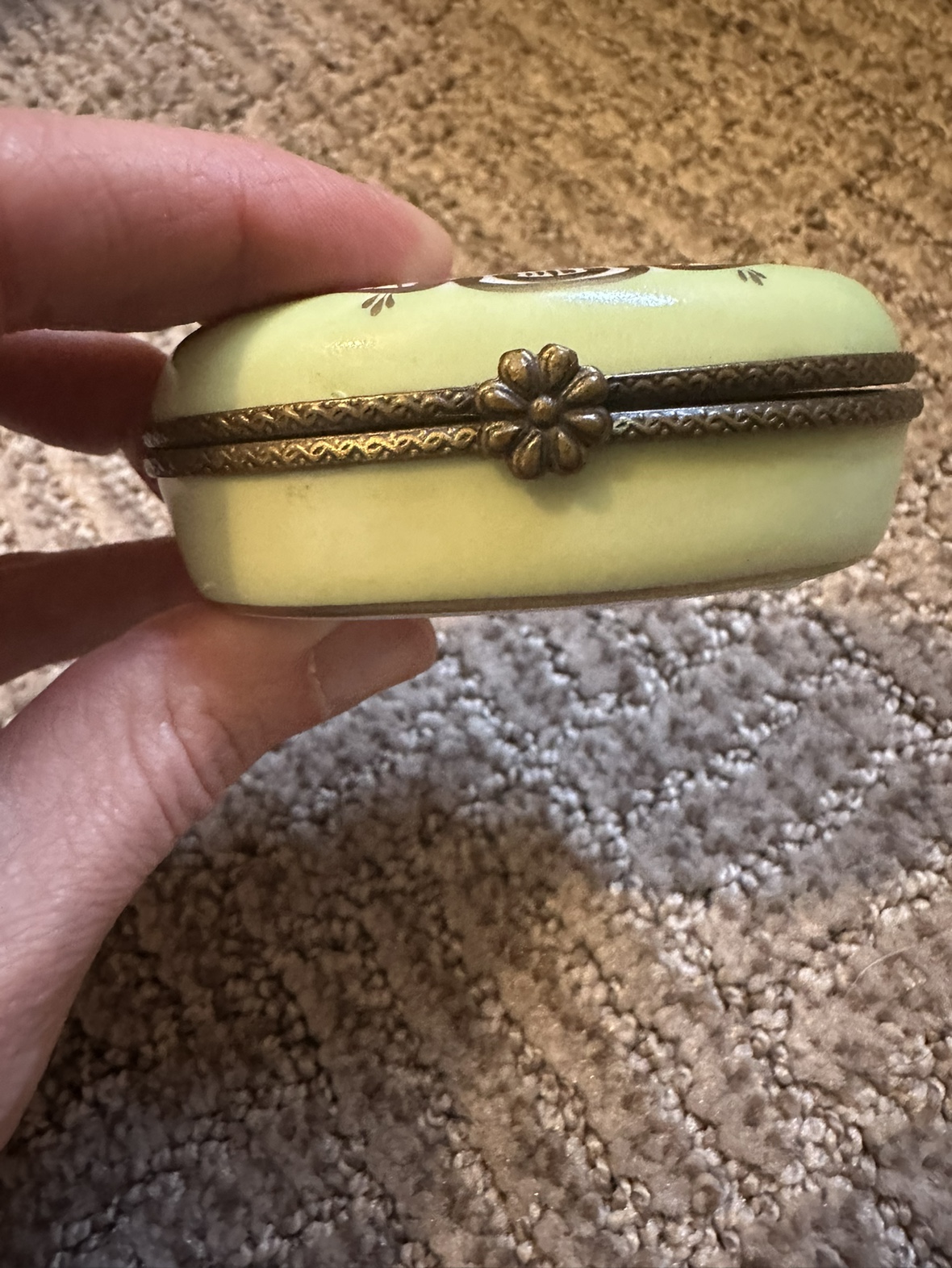 Antique porcelain trinket box - photo 2