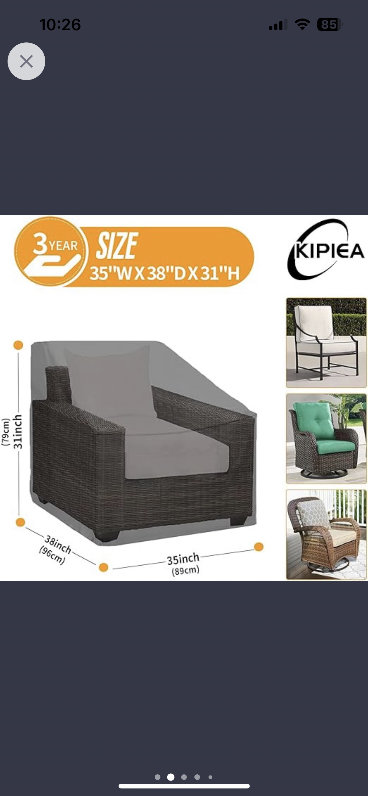 Patio Chair Covers Waterproof 2 Pack - Heavy Duty Outdoor Furni - photo 2