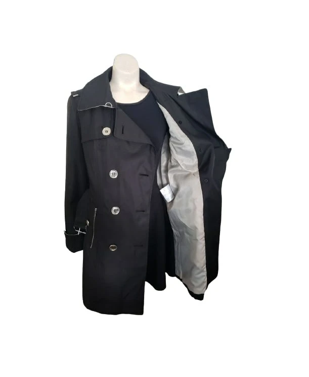BNWT Michael Kors Black Trench Coat with tag. small image indicator(10)