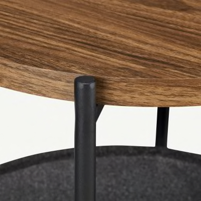 Walnut Side Table with Bottom Storage - photo 5