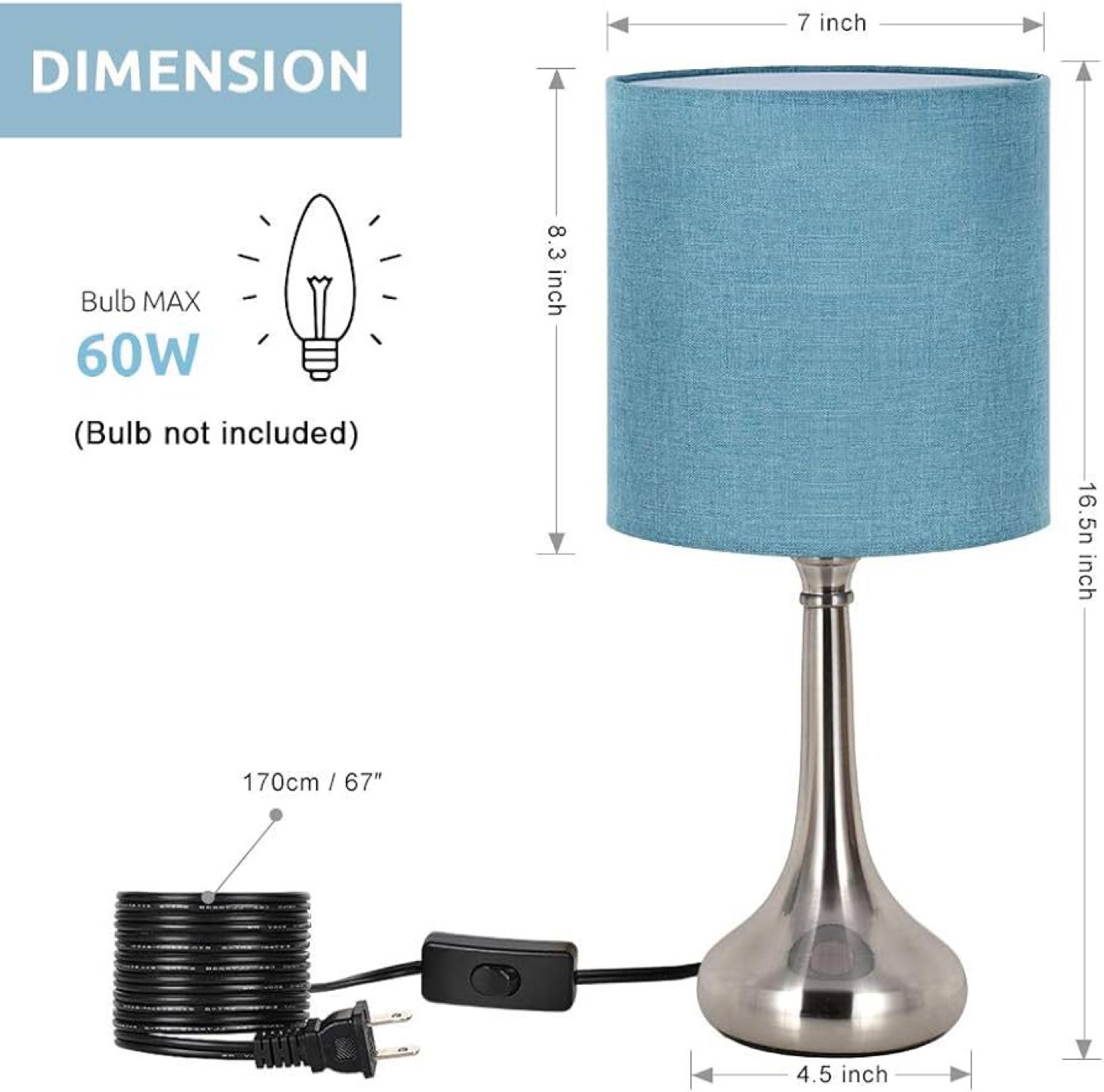 Table lamp set of 2 for 50$ - photo 2