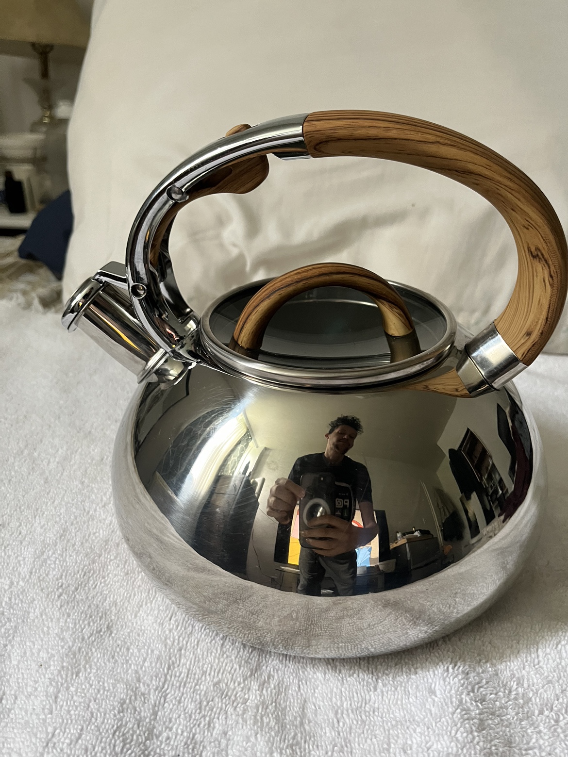 Vintage BRANDANI Italy Whistling Induction TEA POT