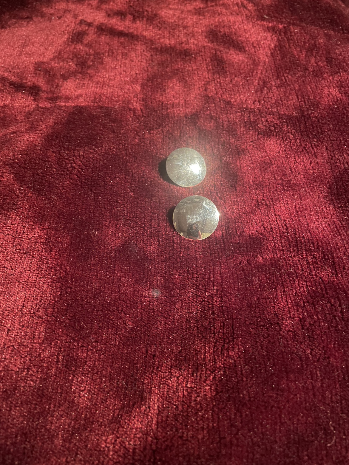Vintage sterling silver clip-on earrings