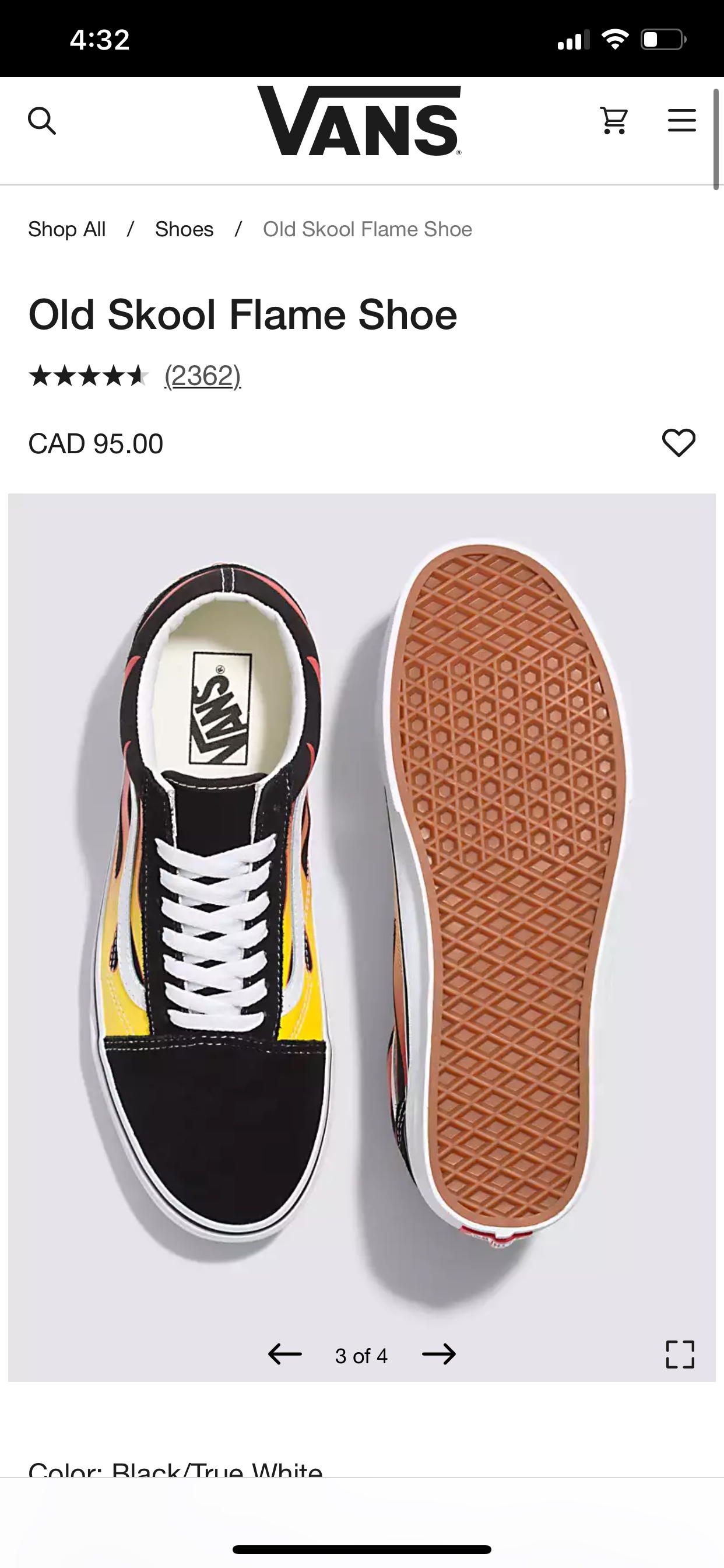 Vans Old Skool Flame Shoes Skate Sneaker