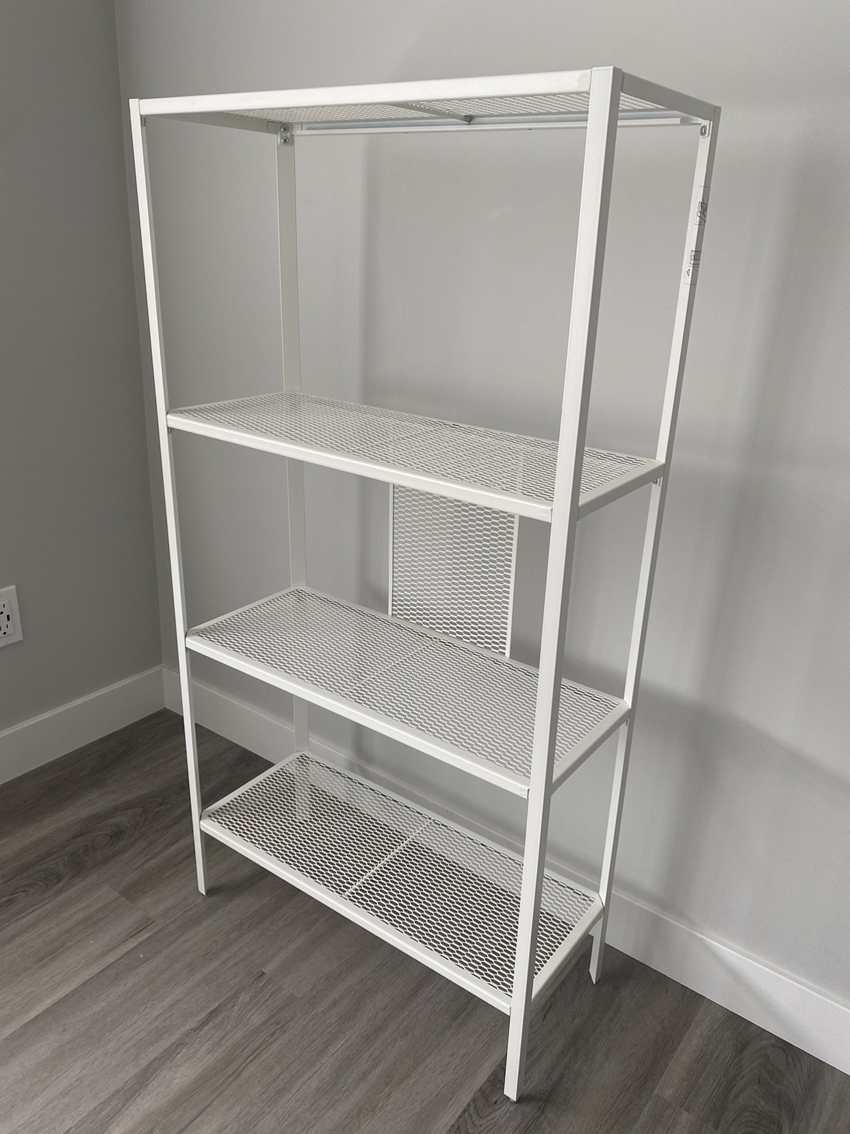 BAGGEBO Shelf unit, metal/white - photo 2