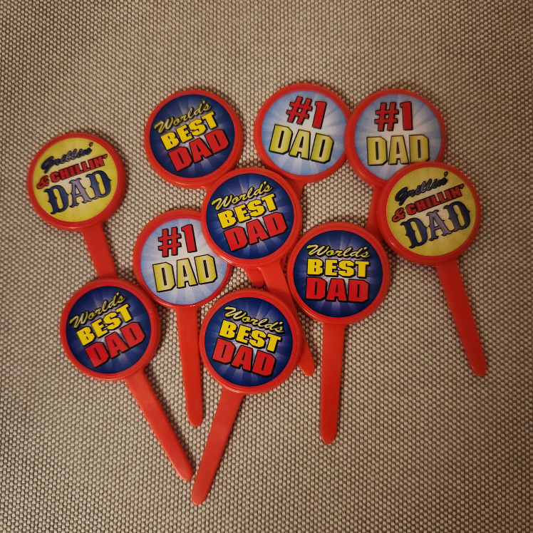 Father's Day or Dad's celebration Cupcake Toppers 🥕 thumbnail