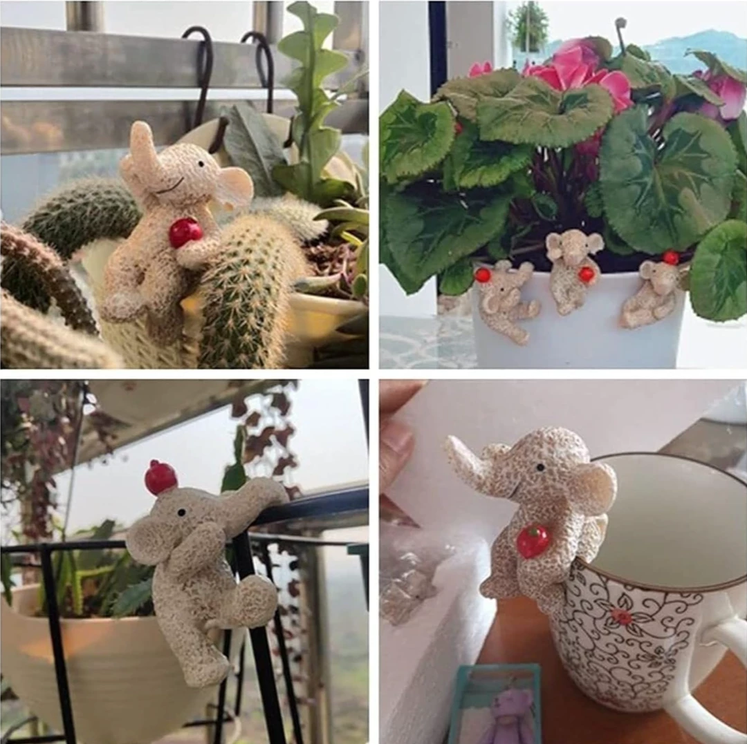 NEW !    ❤ 3Garden Pot Hanging Elephants 🧡 image indicator(5)