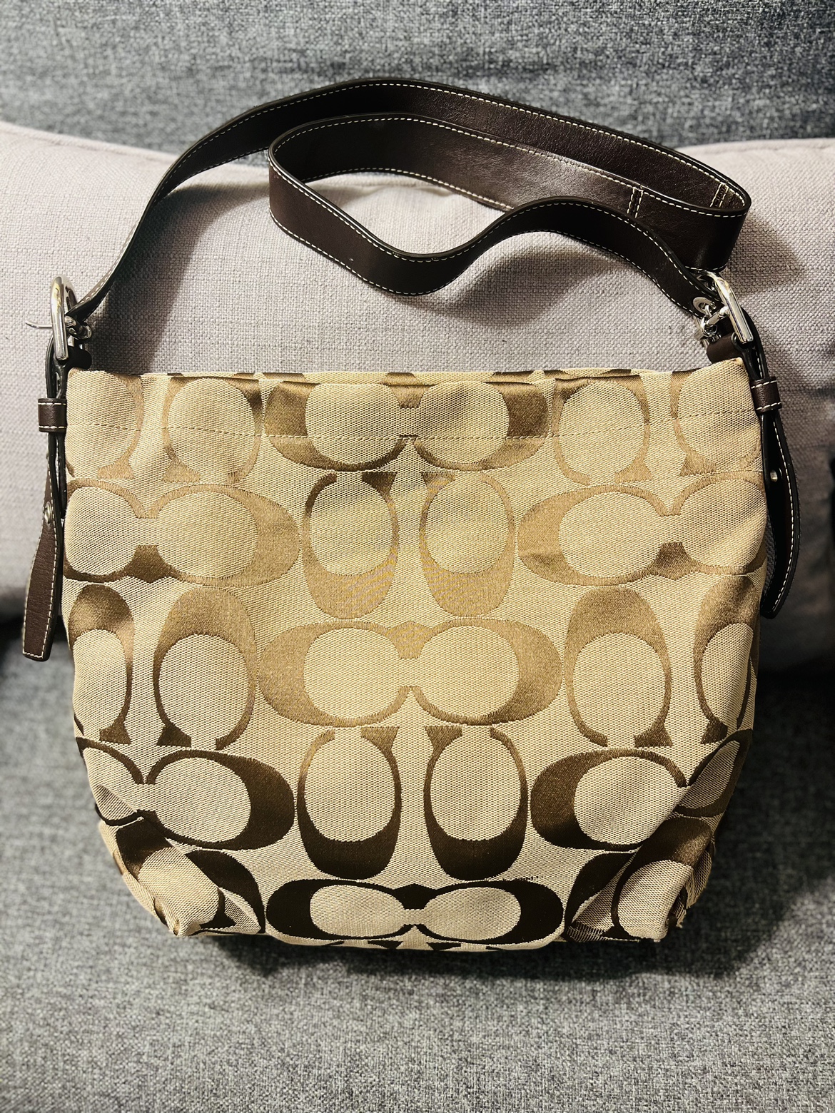 Authentic Coach bag brown thumbnail