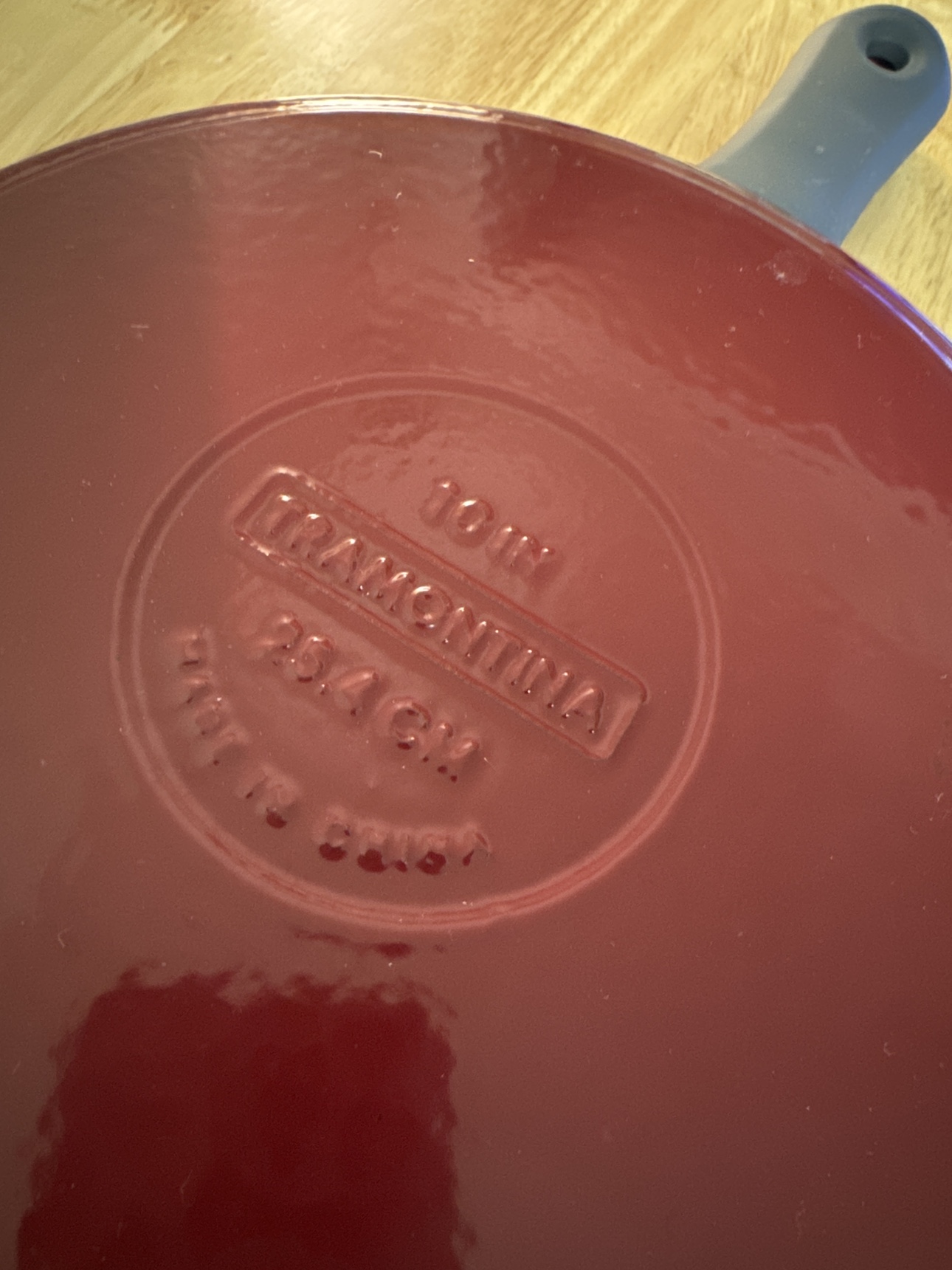 Tramontina cast iron pan 10- inch (with free salad spinner - photo 2